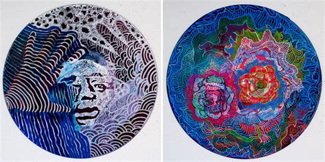 Art Therapist Paints Mandalas On Vinyl Records | Bored Panda