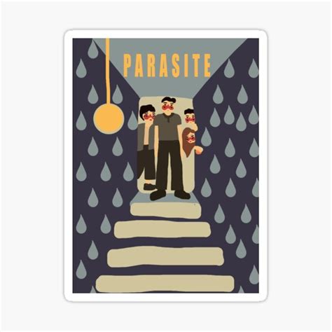 "Parasite Poster" Sticker for Sale by coolcatizzy | Redbubble