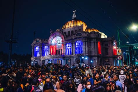 Day of the Dead Parade in Mexico City Downtown Editorial Stock Photo ...