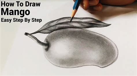 Can I Draw Realistic Mango? आम का चित्र | Mango Drawing | Graphite Techniques | Drawing Hacks ...