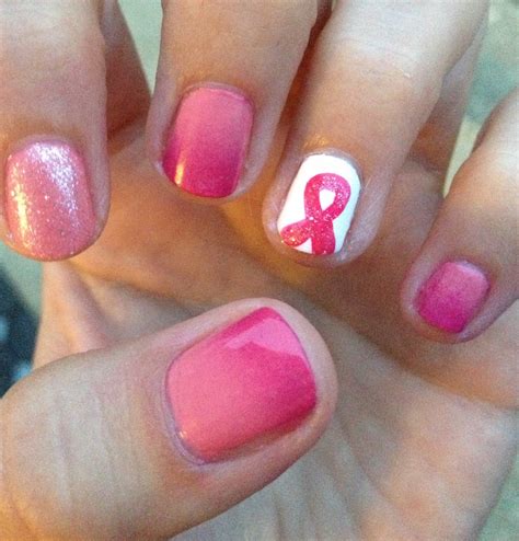 Miscellaneous Manicures: Pink Ribbon Nails