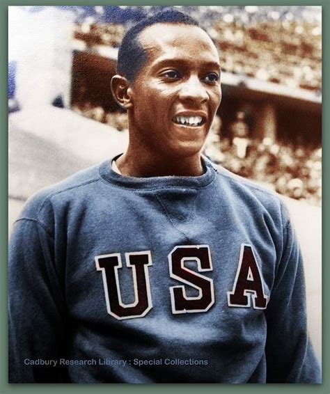 Jesse Owens | 1936 berlin olympic games. B/W Photo Colourised by Pearse. | Jesse owens, American ...