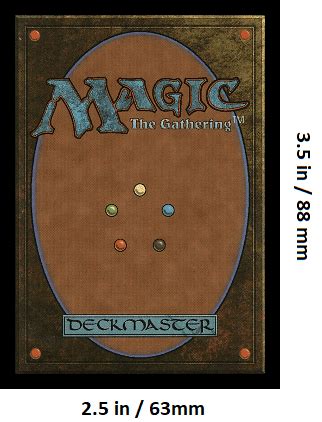 MTG Card Size: What Are The MTG Card Dimensions? - Card Game Base