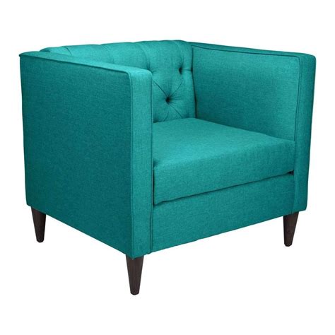 Modern Grant Arm Chair Teal | Teal armchair, Grey fabric armchair, Fabric armchairs