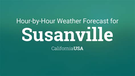 Hourly forecast for Susanville, California, USA