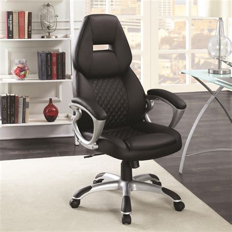 Coaster Office Chairs High Back Office Chair | A1 Furniture & Mattress ...