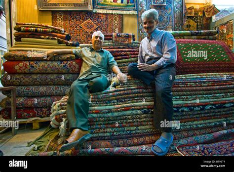 Carpet Shop, Tehran Bazaar, in Tehran Iran Stock Photo - Alamy