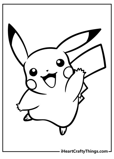 Free Pikachu Coloring Pages