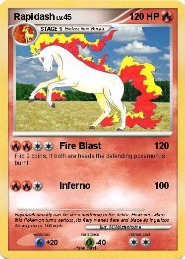 Pokémon Rapidash 129 129 - Fire Blast - My Pokemon Card