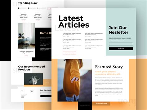 Lifestyle Magazine Landing Page Design For Divi by Sayeed Ahmad for Elegant Themes on Dribbble