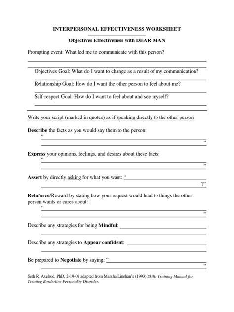 DEAR MAN GIVE FAST Worksheet.pdf | Borderline Personality Disorder ...