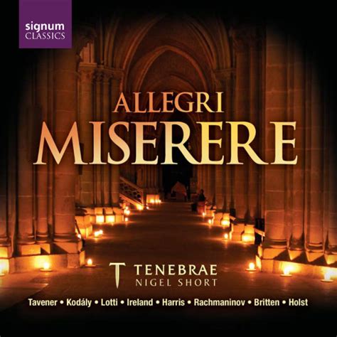 Allegri: Miserere | Recordings | Tenebrae Choir