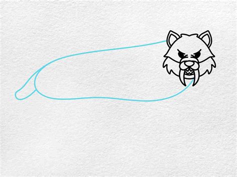 How to Draw a Saber Tooth Tiger - HelloArtsy