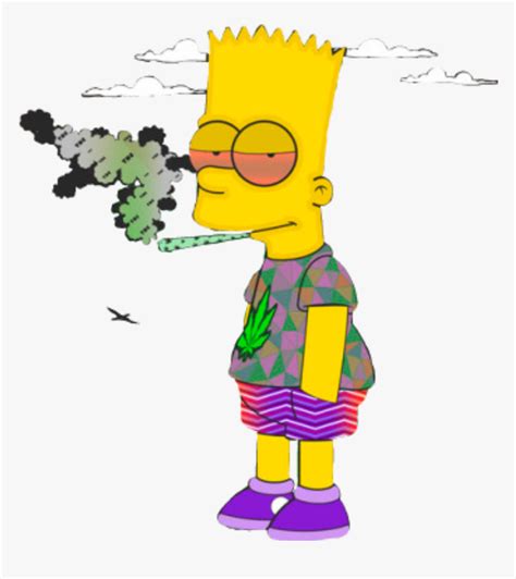 Homero Simpson Png -homer Simpson Supreme - Smoking Weed Cartoon Png, Transparent Png ...