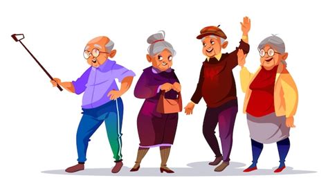 Elderly People Cartoon Images - Free Download on Freepik