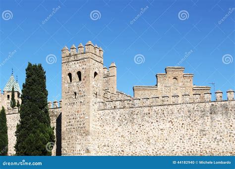 The Ancient Walls of the City of Toledo, Spain Stock Photo - Image of geometric, toledo: 44182940