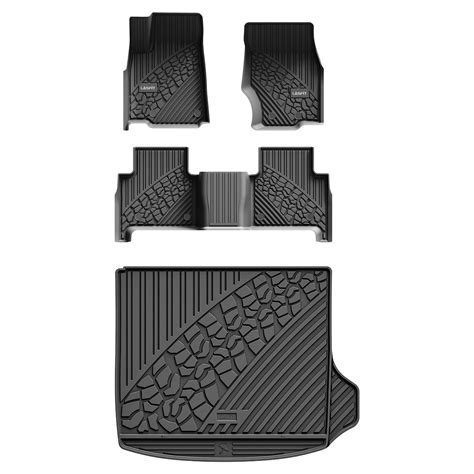 2022-2023 Jeep Grand Cherokee Custom Floor Mats TPE Material 1st & 2nd Row & Cargo Mats | Lasfit ...