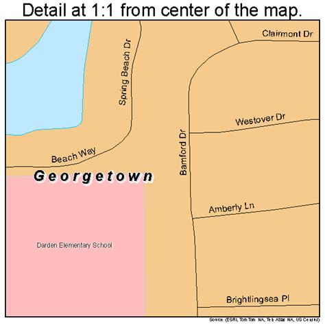 Georgetown Indiana Street Map 1827372