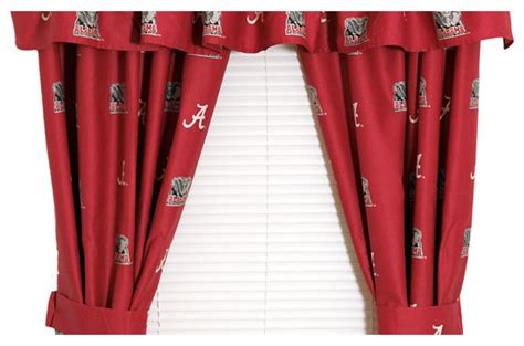 NCAA Alabama Crimson Tide Collegiate Window Curtains - Contemporary ...