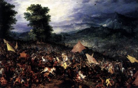 The Battle of Issus 1602 Painting | Jan The Elder Brueghel Oil Paintings