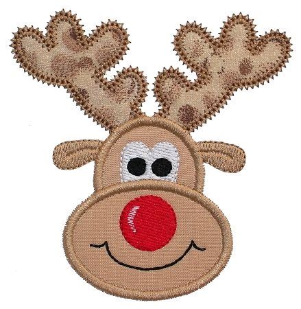 Free Applique Templates | GG Designs Embroidery - Reindeer Applique (Powered by CubeCart ...