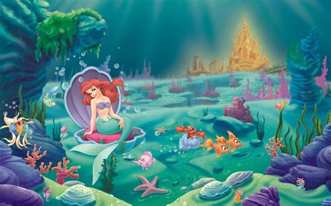 Cartoon Mermaid Wallpapers - Top Free Cartoon Mermaid Backgrounds ...