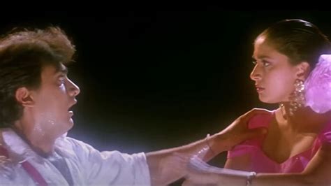 When Aamir Khan spat on Madhuri Dixit's hand, she chased him with a ...