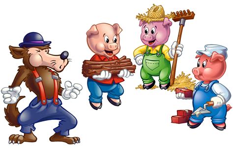 Three Little Pigs Clipart | Cuento tres cerditos, Los tres cerditos ...