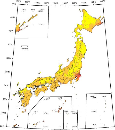 Figures of 'National Seismic Hazard Maps for Japan (2007)'