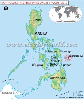 Earthquakes in Philippines | Philippines earthquake, Earthquake map ...