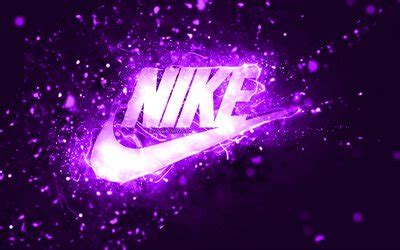 Scarica sfondi Nike viola logo, 4k, neon viola, creativo, viola sfondo ...