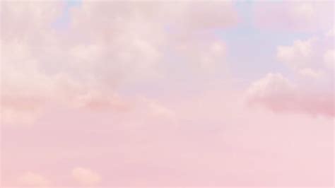 Pastel pink clouds free PPT background