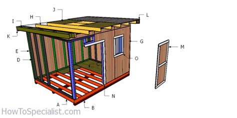 Flat Roof Plans for a 10x12 Shed | HowToSpecialist - How to Build, Step by Step DIY Plans