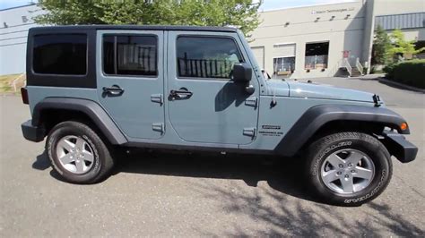 2014 Jeep Wrangler Unlimited Sport | Anvil Clear Coat | EL265582 | Redmond | Seattle - YouTube