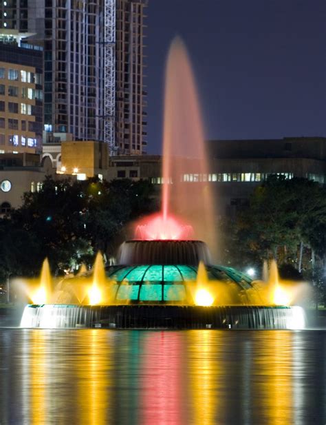 Lake Eola Water Fountain | Lake eola, Orlando vacation, Florida travel