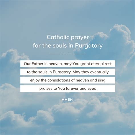 Catholic prayer for the souls in Purgatory – AvePray