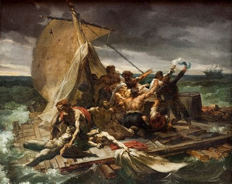 1818-1819 The Raft of the Medusa by the french romantic painter ...