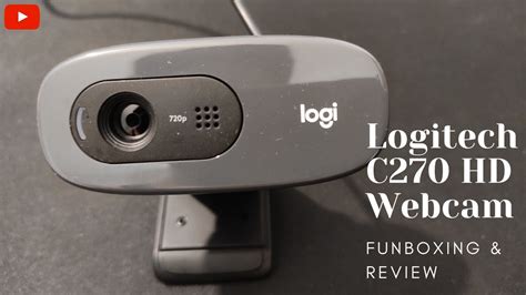 Logitech C270 HD Webcam Unboxing & Review || amunboxing - YouTube