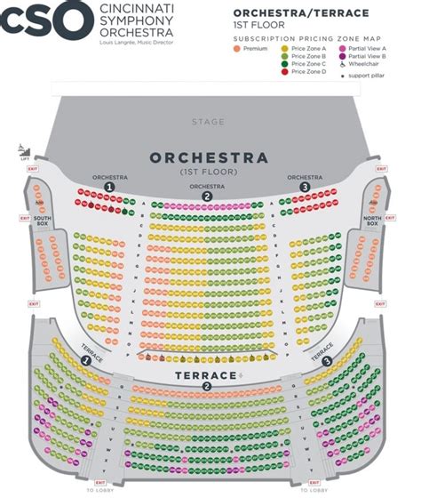 orchestra hall seating chart