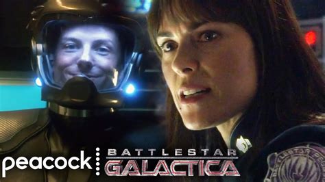 Battlestar Galactica | Pegasus Vs Galactica - YouTube