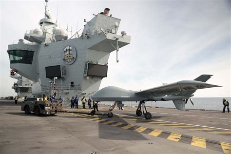 U.K. Carrier HMS Prince of Wales Launches, Recovers Mojave Drone - USNI ...