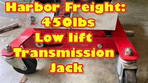 Harbor Freight: 450lbs low lift transmission jack - YouTube