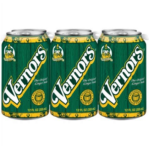 Vernors® Ginger Ale Caffeine Free Soda Cans, 6 cans / 12 fl oz - Kroger