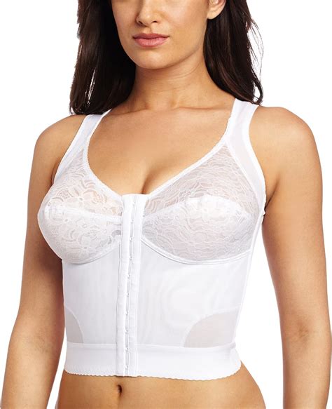 Carnival Women's Front-Closure Longline Posture Back Support Bra ...