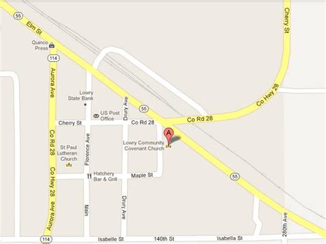 Map – Lowry Community Covenant Church