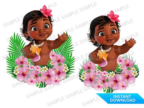 Baby Moana Clipart Baby Moana Iron on Transfer Baby Moana - Etsy UK