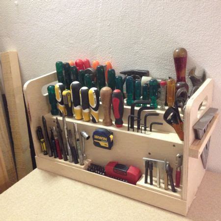 finished tool caddy | Tool box organization, Wooden tool boxes, Tool ...