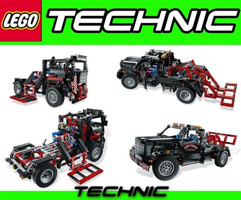 Lego Technic 9397 Logging Truck + 9395 Pick-Up Tow Truck + Free ...