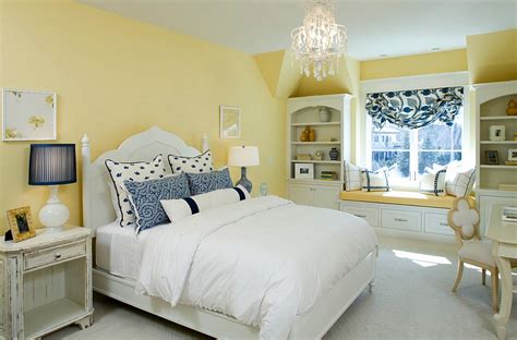 Yellow and Blue Interiors: Living Rooms, Bedrooms, Kitchens