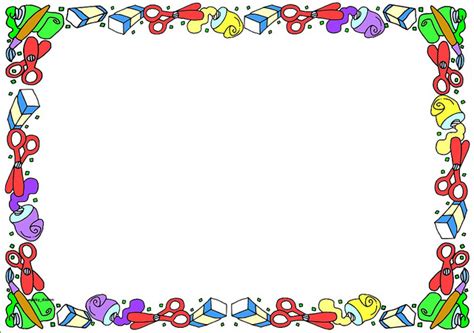 Page School Border Clipart | Free Printable Borders for Teachers